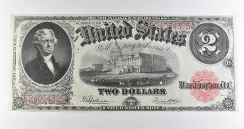 1917 $2 Legal Tender Large Note Red Seal *3562