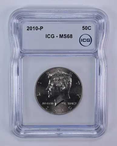 2010-P Kennedy Half Dollar MS68 ICG