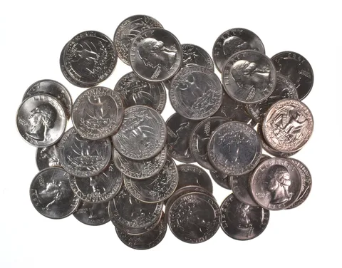 Lot (40) 1985-P Washington Quarter Clad Unc Roll