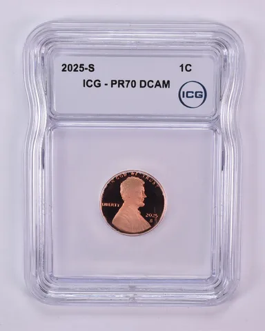 2025-S Lincoln Shield Cent PR70 DCAM ICG