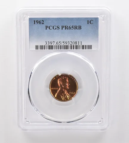 1962 Lincoln Memorial Cent PR65 RB PCGS Beautiful Tone *2072