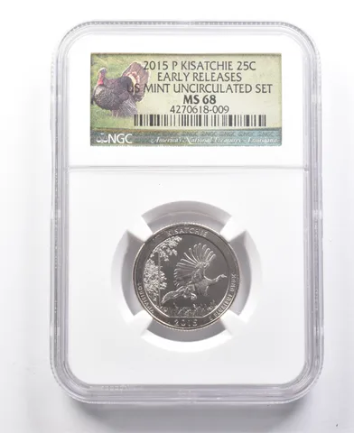 2015-P Washington Quarter Kisatchie Uncirculated Set ER MS68 NGC a7678