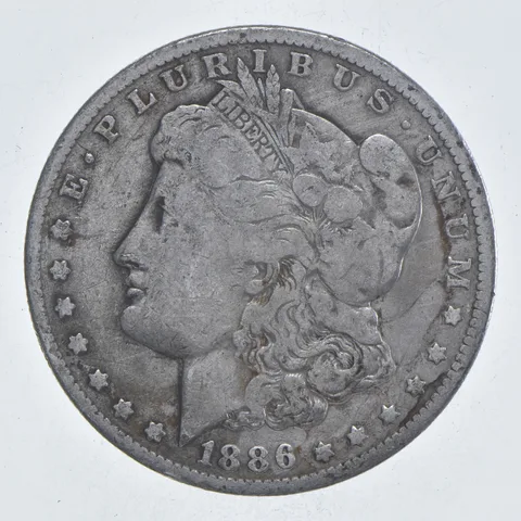 Early - 1886-O Morgan Silver Dollar - 90% US Coin *158