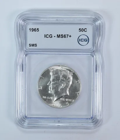 1965 Kennedy Half Dollar SMS MS67+ ICG