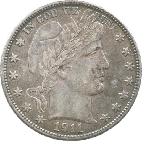 1911 Barber Half Dollar a3426