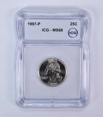 1997-P Washington Quarter MS68 ICG