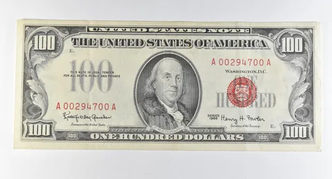 1966 $100 United States Note Red Seal *0299
