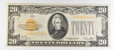 1928 $20 US Gold Certificate Fr#2402 a1006