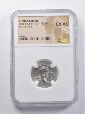 CH AU AD 193-211 Roman Empire AR Denarius Sept. Severus *6820
