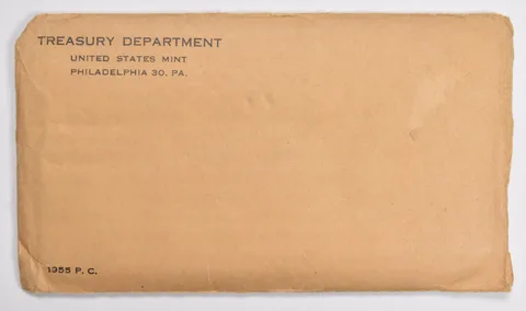OGP 1955 US Mint Proof Set Envelope - Empty - NO COINS