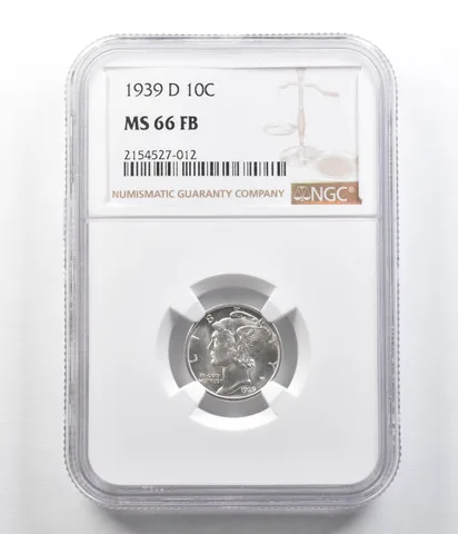 1939-D Mercury Dime MS66 FB NGC *6309