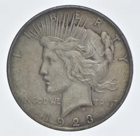 Better - 1923 Peace Silver Dollar - 90% US Coin *709