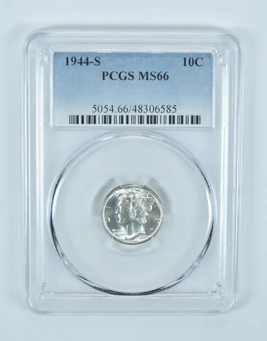 1944-S Mercury Dime MS66 PCGS Blue Label