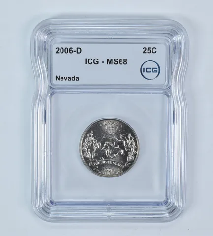 2006-D Washington State Quarter Nevada MS68 ICG