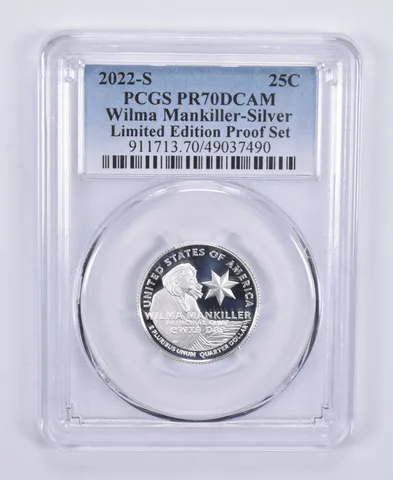 2022-S Quarter Silver Wilma Mankiller Limited Edition Set PR70 PCGS