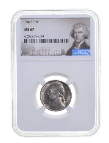 MS67 1949-S Jefferson Nickel - Graded NGC *3658