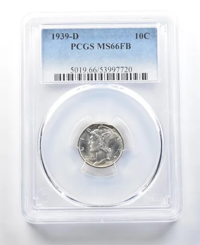 1939-D Mercury Dime MS66 FB PCGS *3483