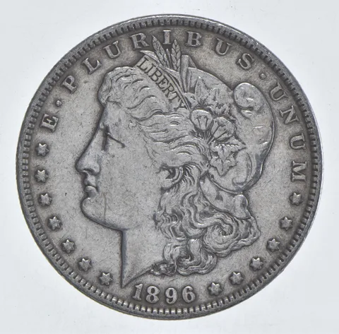 Better 1896 Morgan Silver Dollar - 90% US Coin - Nice Coin *429