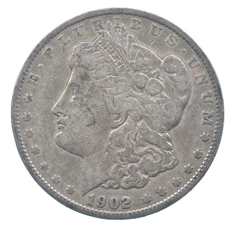 Early - 1902 Morgan Silver Dollar - 90% US Coin *911