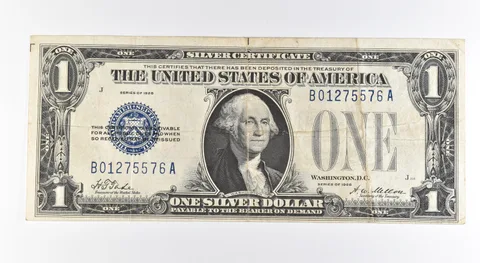 1928 $1 Silver Certificate Blue Seal Fr#1600 a0400
