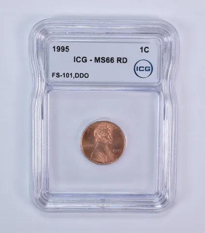 1995 Lincoln Memorial Cent FS-101 DDO MS66 RD ICG *7949