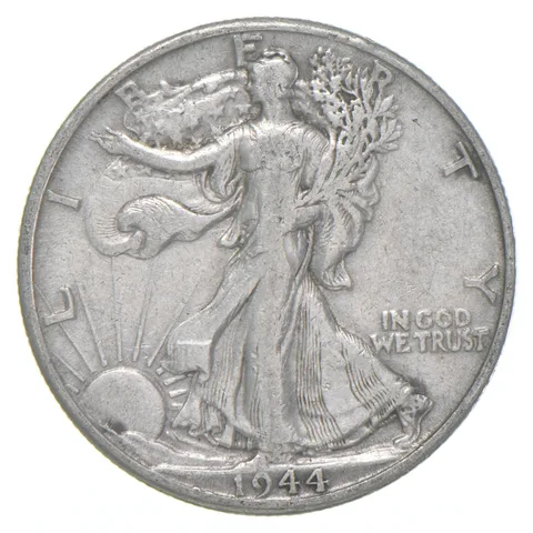 1944-D XF Walking Liberty Half Dollar 90% Silver