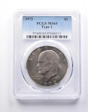 MS65 1972 Type 2 Eisenhower Dollar PCGS a1428
