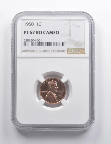 PF67 RD CAM 1950 Lincoln Wheat Cent NGC *7426