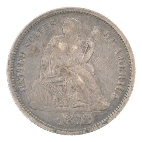 1878 Seated Liberty Dime Beautiful Tone *0132