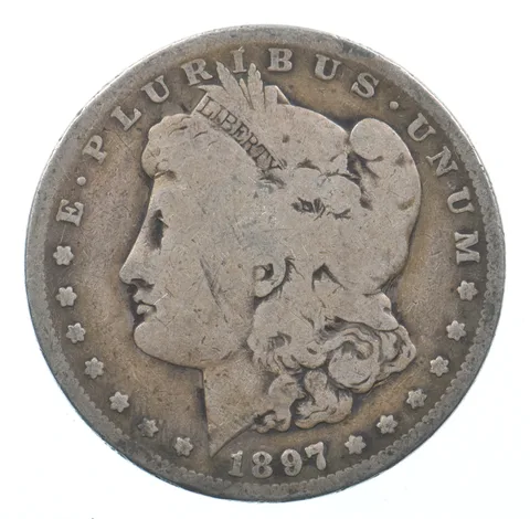 Early - 1897-S Morgan Silver Dollar - 90% US Coin *542