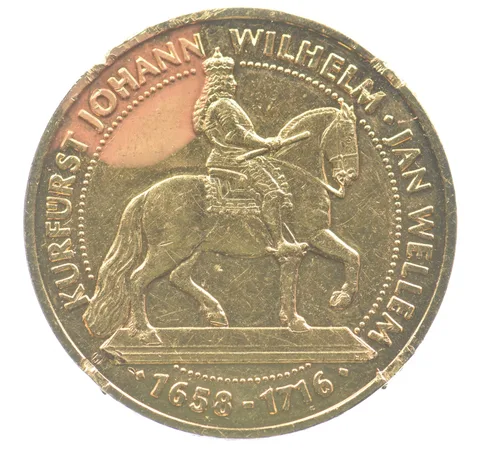 1658-1716 Kurfurst Johann Wilhelm Jan Wellem Gold Medal 9.9g *8885