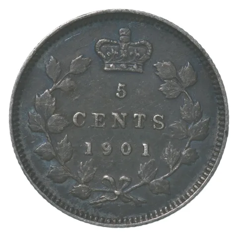 1901 Canada 5 Cents a8422