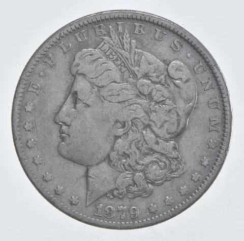 Early - 1879 Morgan Silver Dollar - 90% US Coin *007