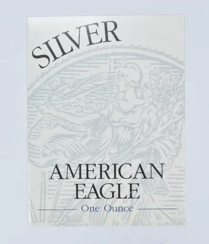 COA 2001-W American Silver Eagle Proof
