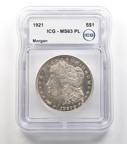 1921 Morgan Silver Dollar MS63 PL ICG *6714