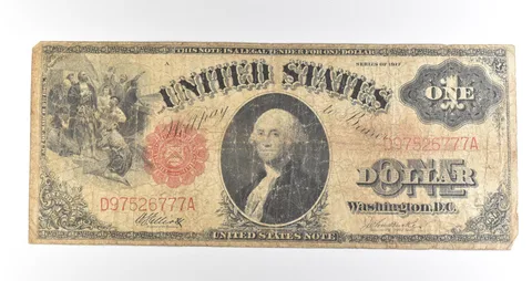 1917 $1 Legal Tender Large Note Red Seal *4550