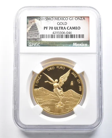 2015 Mo Mexico 1 Onza Gold Libertad PF70 UCAM NGC a8261