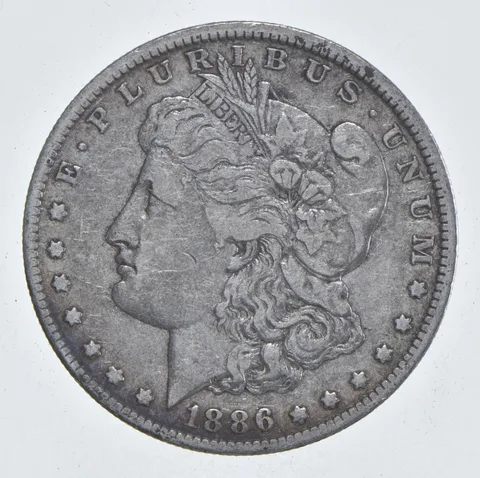 Early - 1886-O Morgan Silver Dollar - 90% US Coin *837