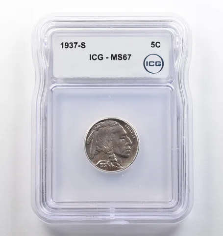 1937-S Indian Head Buffalo Nickel MS67 ICG *4118