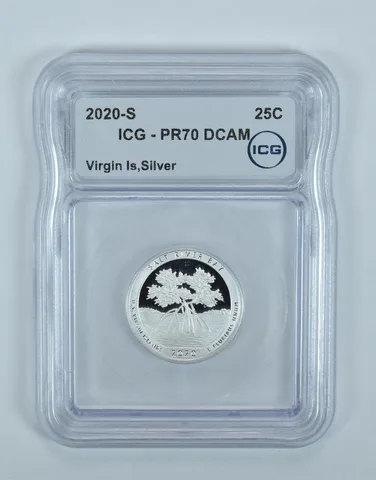 2020-S Washington State Quarter Virgin Islands Silver PR70 DCAM ICG