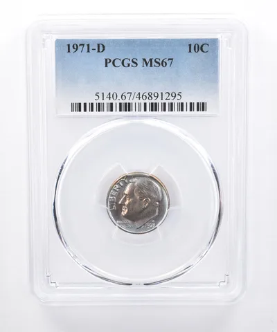 1971-D Roosevelt Dime MS67 PCGS Beautiful Tone *8319