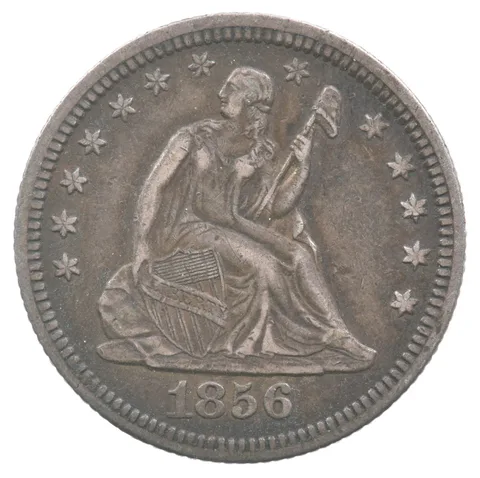 1856 Seated Liberty Quarter a8877