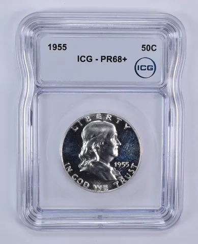 1955 Franklin Half Dollar PR68+ ICG