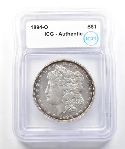 1894-O Morgan Silver Dollar Authentic ICG *9843