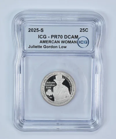 2025-S American Women Quarter Juliette Gordon Low PR70 DCAM ICG