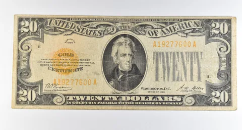 1928 $20 Gold Certificate Yellow Seal *8232