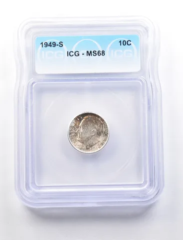 1949-S Roosevelt Dime MS68 ICG *7717