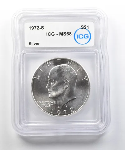 1972-S Eisenhower Dollar Silver MS68 ICG *8346