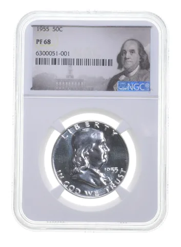 1955 Franklin Half Dollar PF68 NGC Special Label