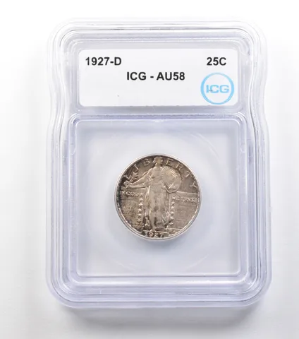 1927-D Standing Liberty Quarter AU58 ICG a1496
